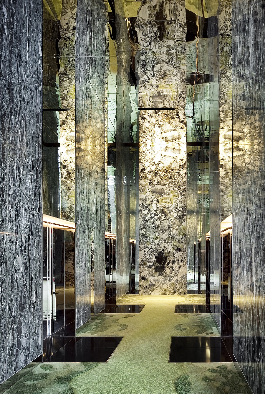 Captivating stone columns stand proudly at the Parkroyal