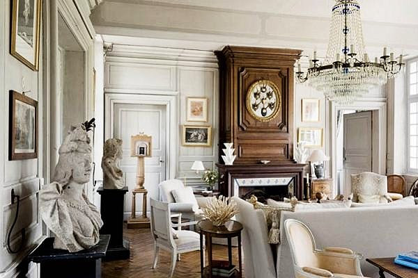 Chic French country living room