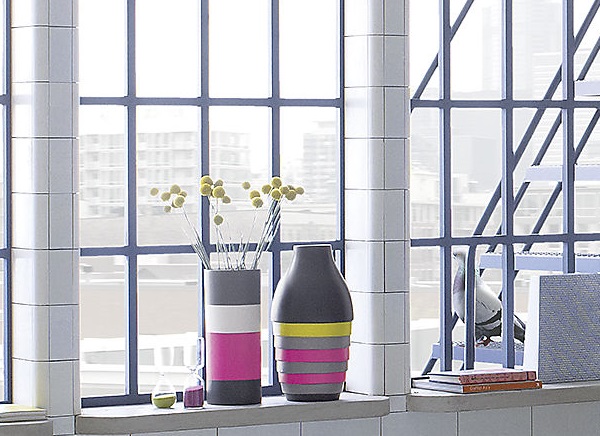 Colorful modern vases