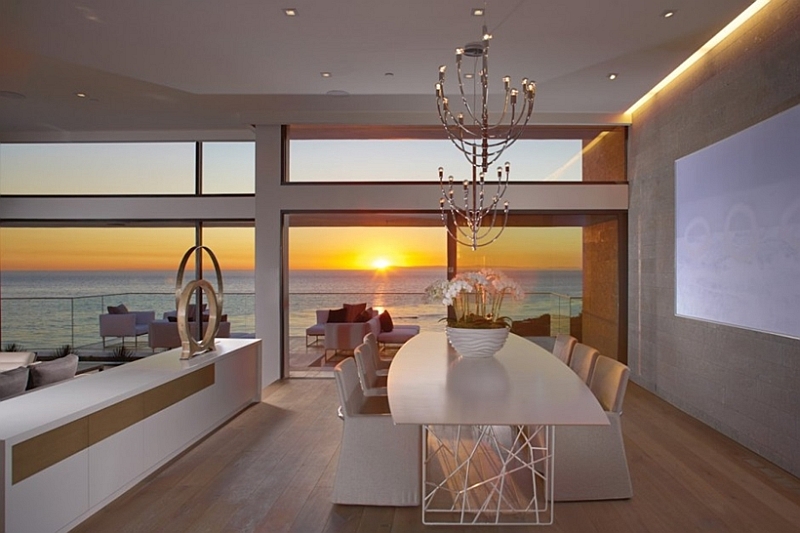 Contemporary California home with view of the Pacific