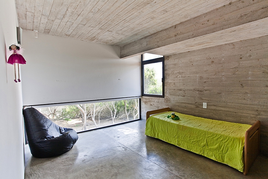 Cool guest room with simple decor