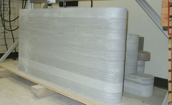 Creating large concrete blocks using 3D printer