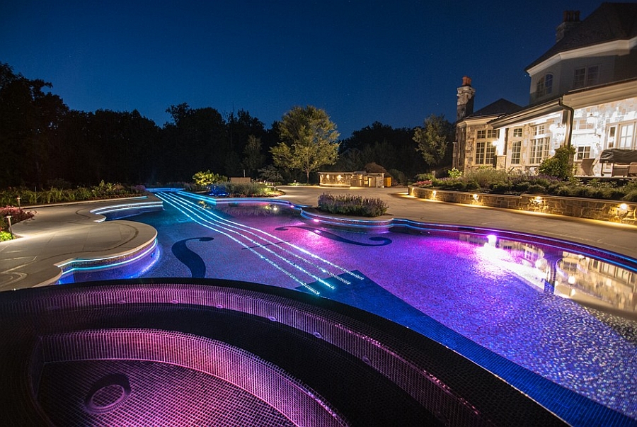 Posh Enough Swimming Pool Shaped As A Stradivarius Violin