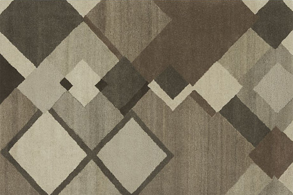 Diamond-pattern rug