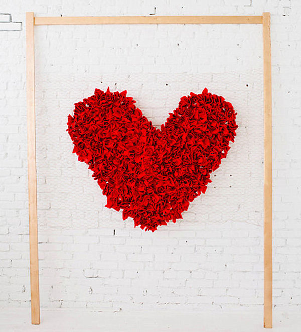 Easy heart backdrop