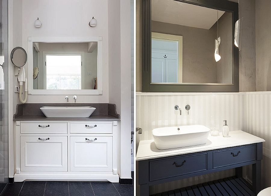 Elegant modern bathroom vanity design