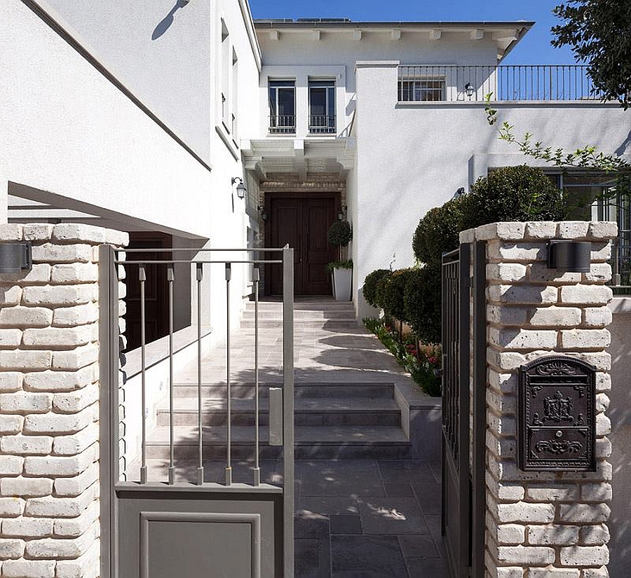 Entrance to the stylish villa in Israel