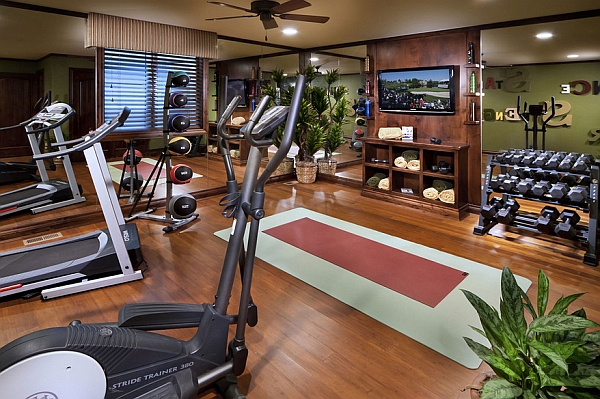 Fabulous dedicated home gym idea