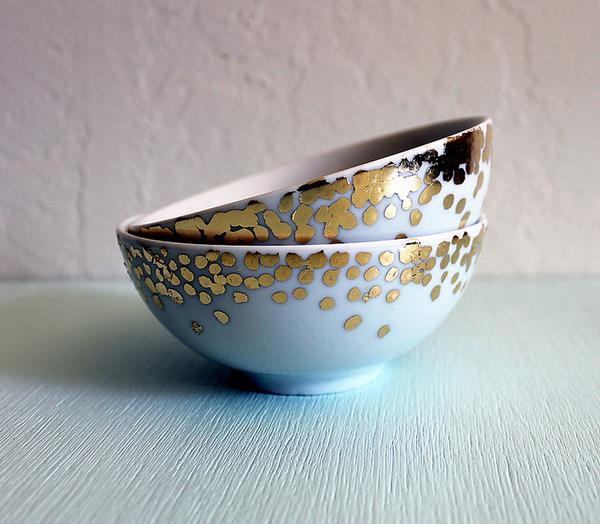 Gold bowl DIY project
