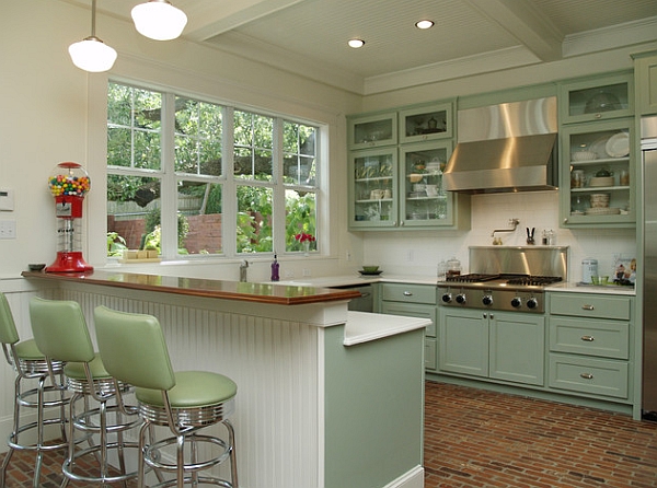 Gorgeous Retro kitchen takes you back to simpler times!