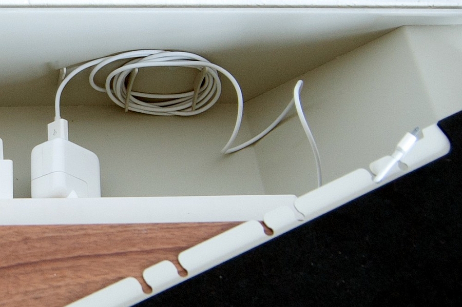 Hidden compartments for your gadgets charging
