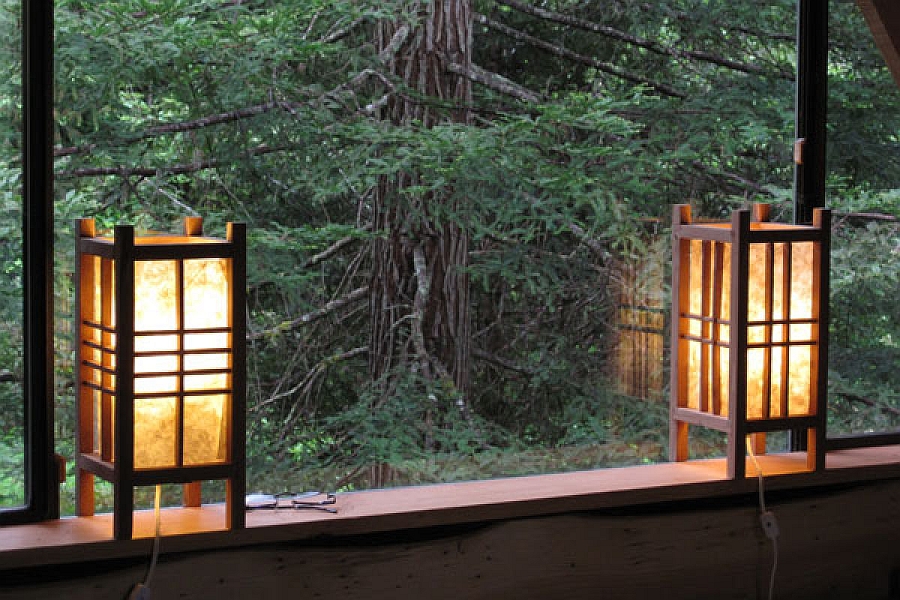 Lantern style lights inside the house