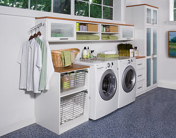 Laundry room organization and storage