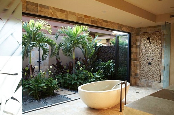 Make nature an integral part of your bath experience