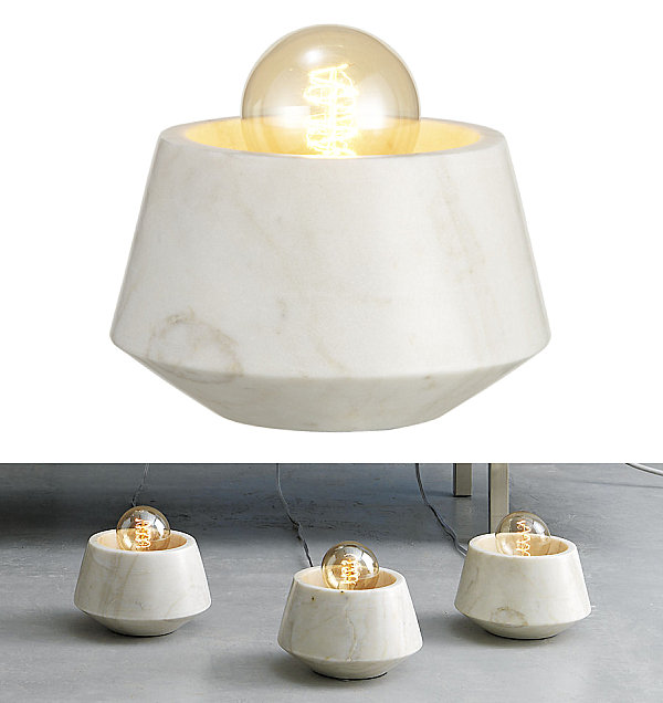 Marble table lamp