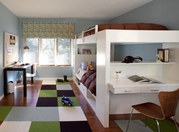 Modern bunk bed idea for kids' room