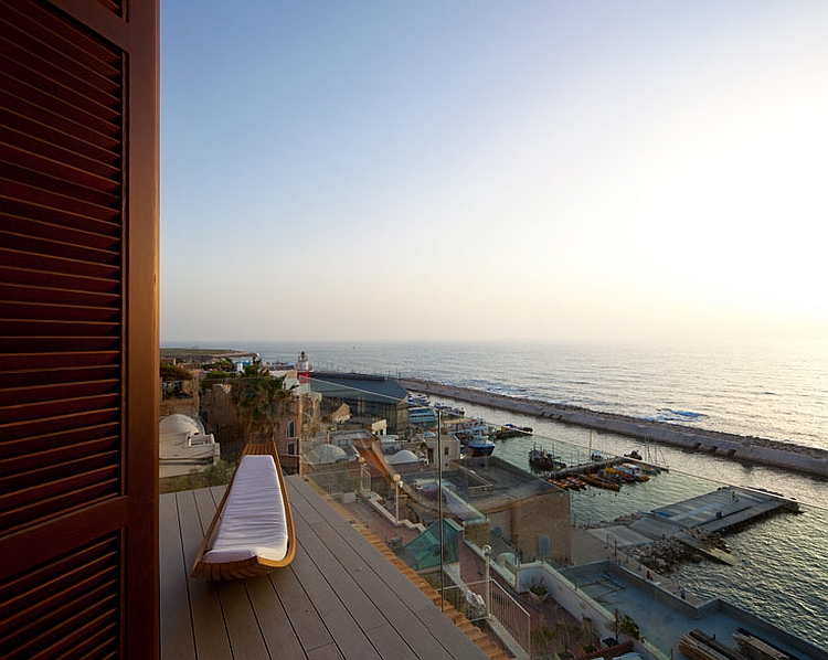 Modern deck with gorgeous view of the sea