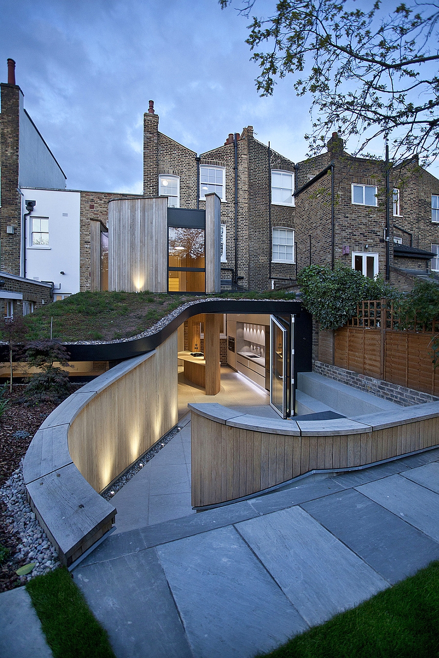 Modern extension to Victorian House in London