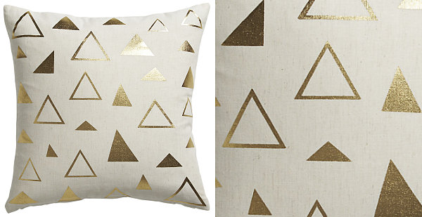 Modern geometric pillow