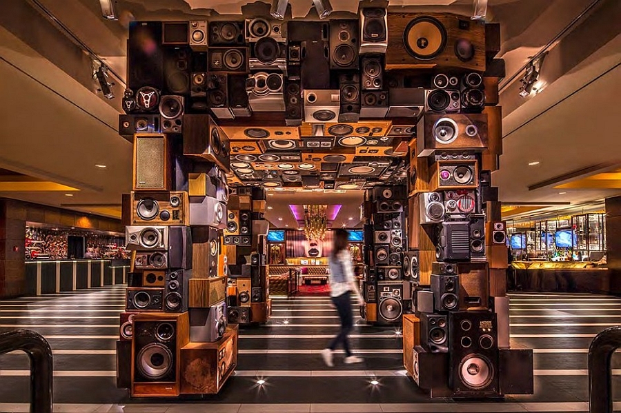 Music inspired interior of the Hard Rock Hotel