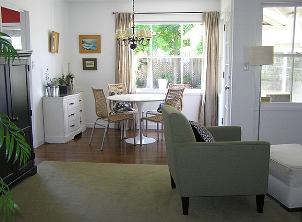 Nandor chairs from IKEA coupled with the Tulip dining table