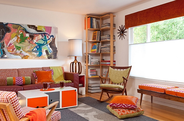 Orange is  a popular color choice for those looking to add a retro look