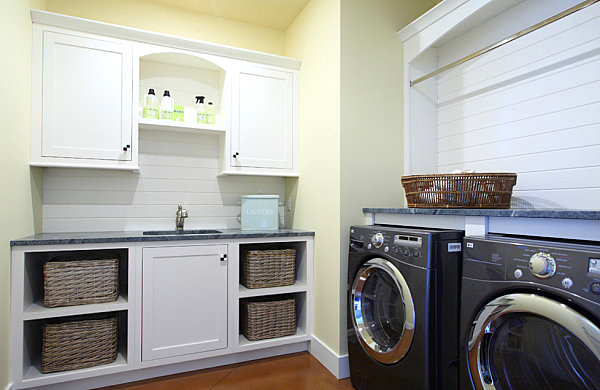 Organized laundry room