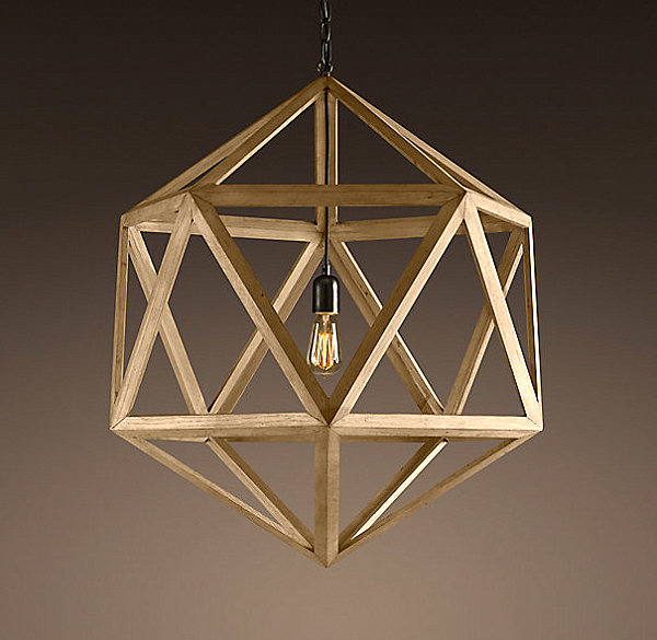 Polyhedron pendant lamp