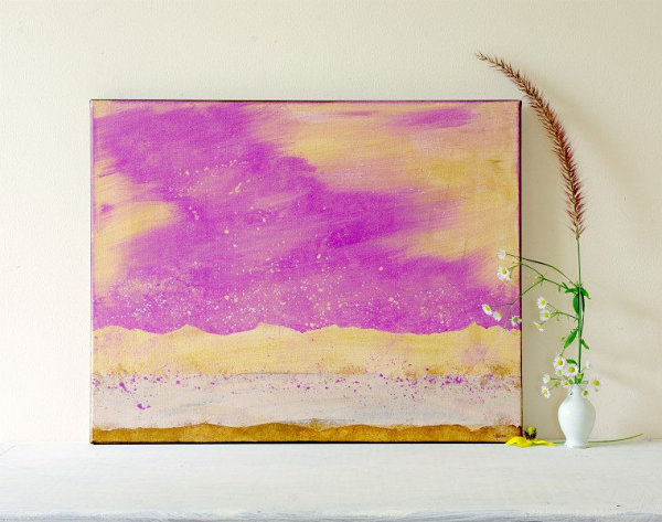 Radiant orchid watercolor painting