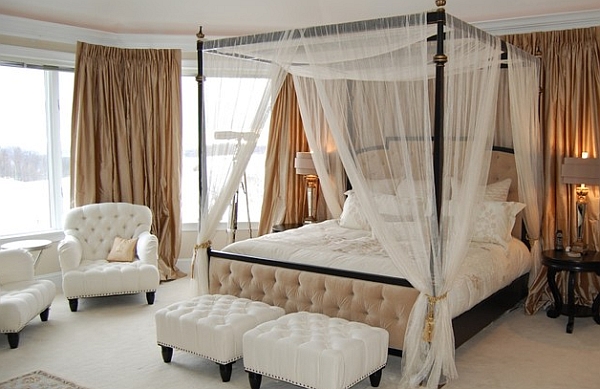 Romantic canopy bed idea