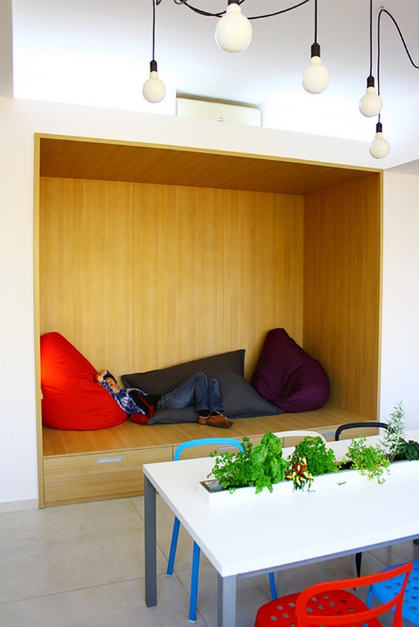 Smart nook in the office to rest and relax