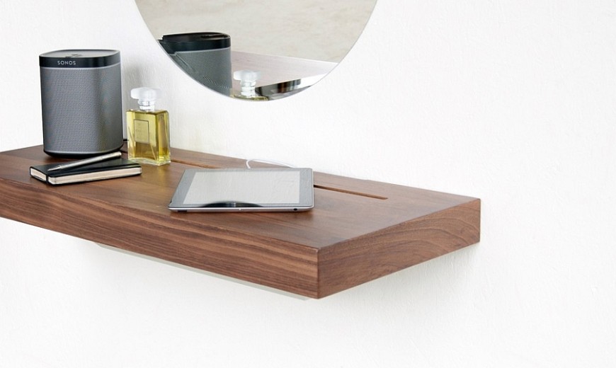 Elegant Stage Offers A Discreet Charging Shelf For Your Smart Gadgets