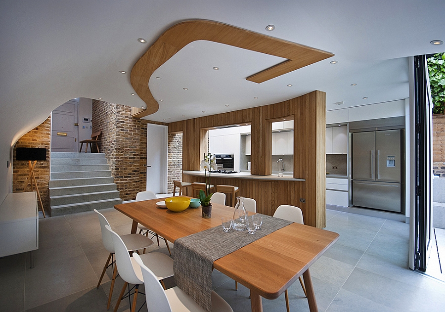 Stylish extension features spacious dining area