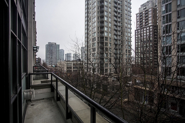 View from the small balcony of the loft