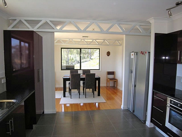 View of the dining area