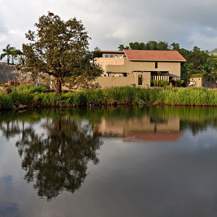 View of the lake surrounding the house