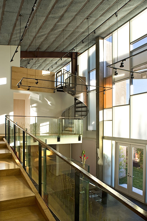 View of the lavish interior of the part prefab home