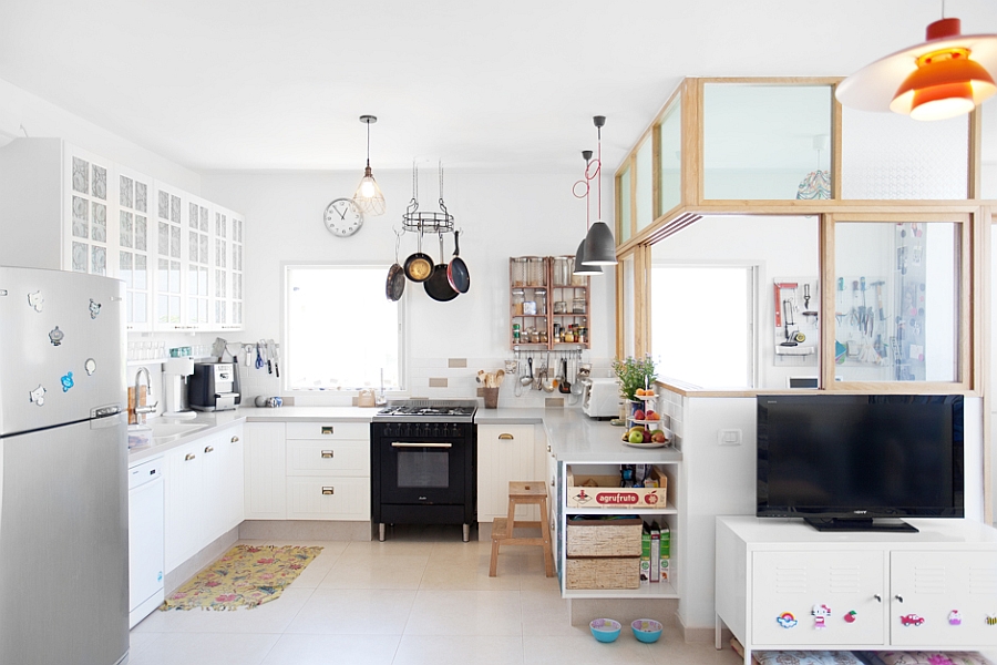 View of the modern kitchen in tel Aviv apartment