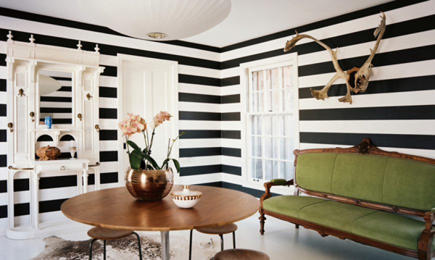 Bold and Beautiful Black and White Stripes in Every Room