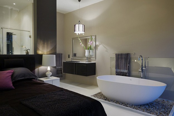 design for the romantic: bathtubs in the bedroom