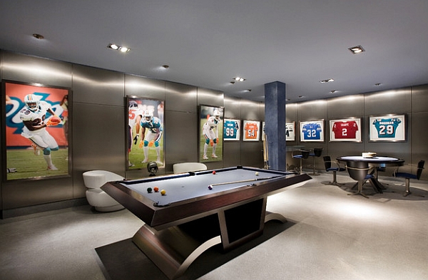 A classy to create a basement mancave