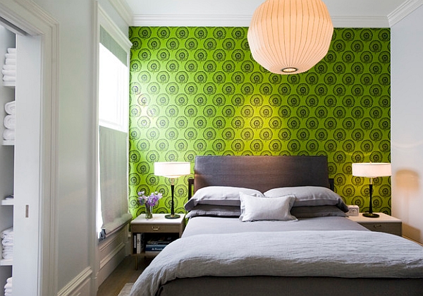 Accent wall idea for those who love their greens