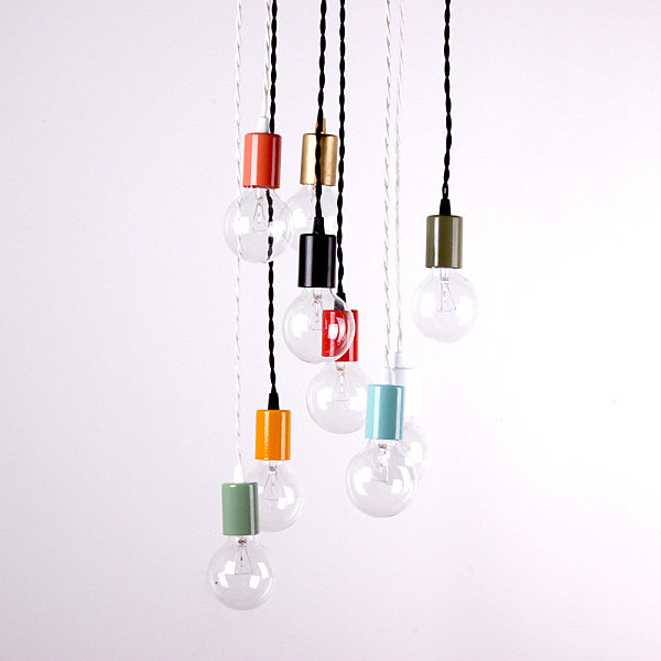 Colorful pendant lights