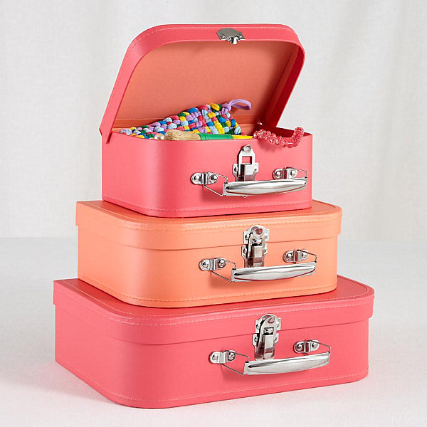 Colorful suitcase set