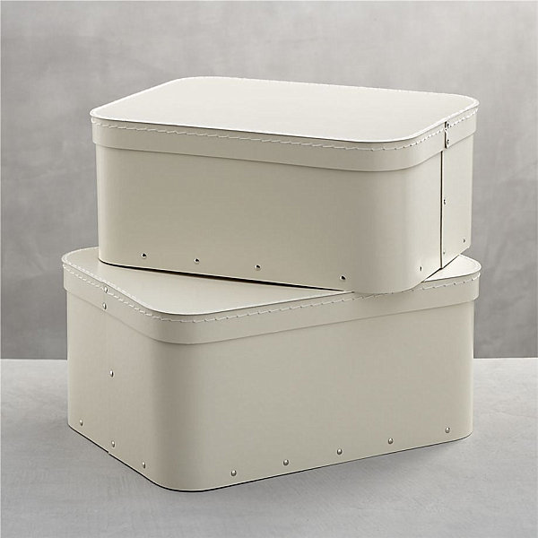 Cream storage boxes