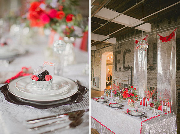 Disco-meets-vintage linens