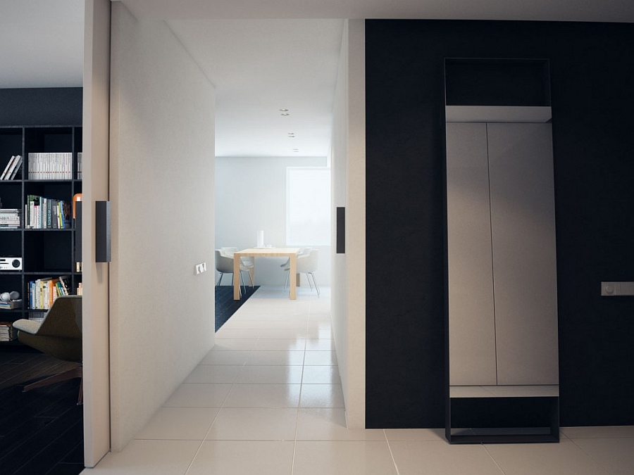 Entryway of the minimalist apartment