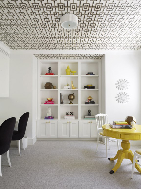 Design Trend Wallpaper Featured On The Ceiling