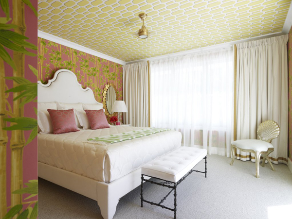 Design Trend Wallpaper Featured On The Ceiling