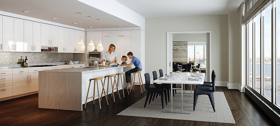 Kitchen inside the luxurious New York Residence